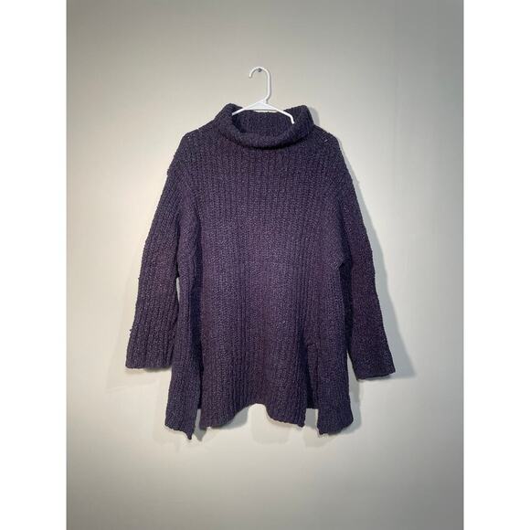 Annette Gortz Purple Merino Wool Blend Oversized Slouchy Sweater - Picture 1 of 11